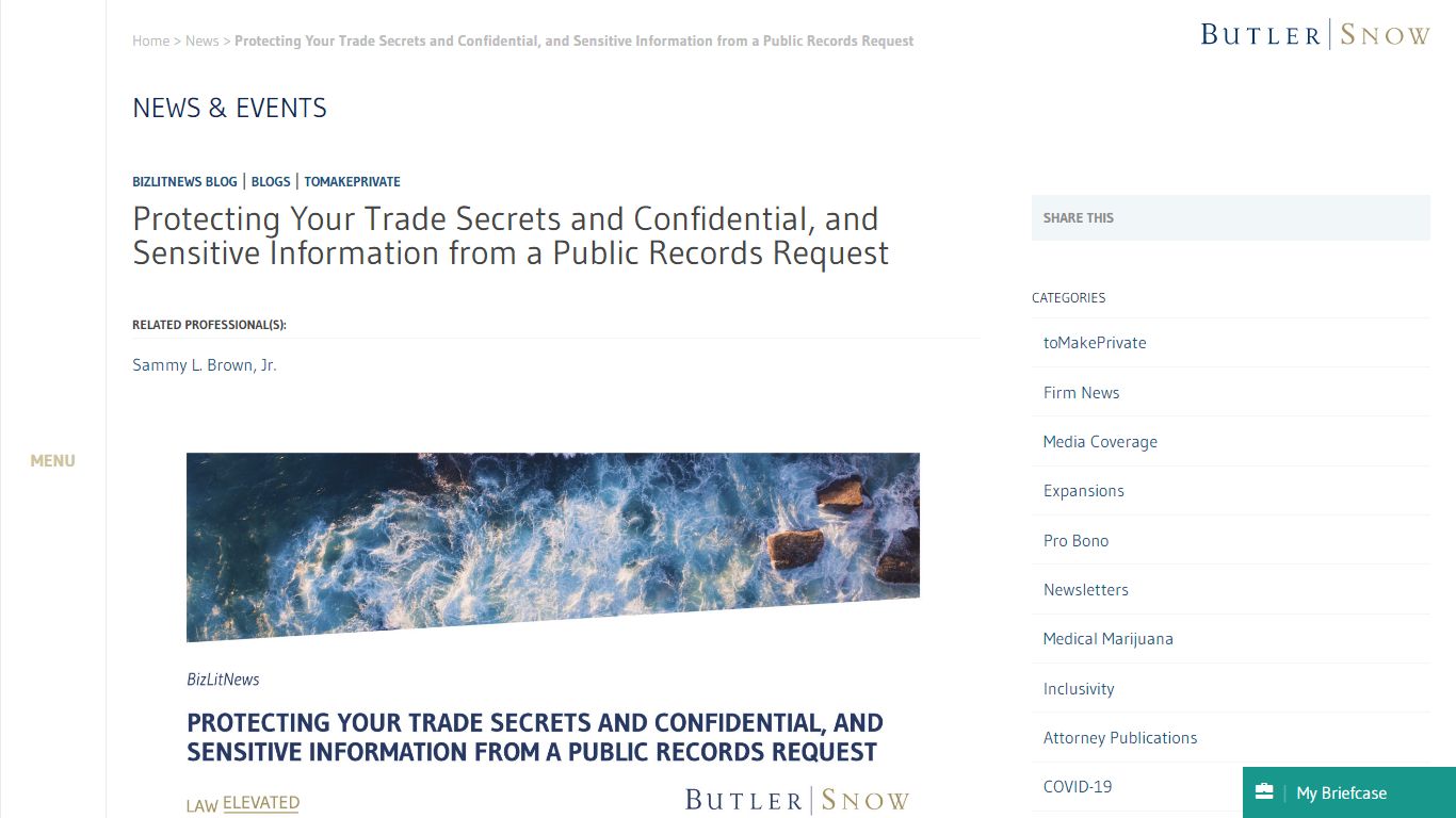 Protecting Your Trade Secrets and Confidential, and Sensitive ...